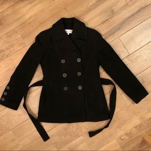 Calvin Klein Dbl Breasted Wool Blend Jacket Size P2